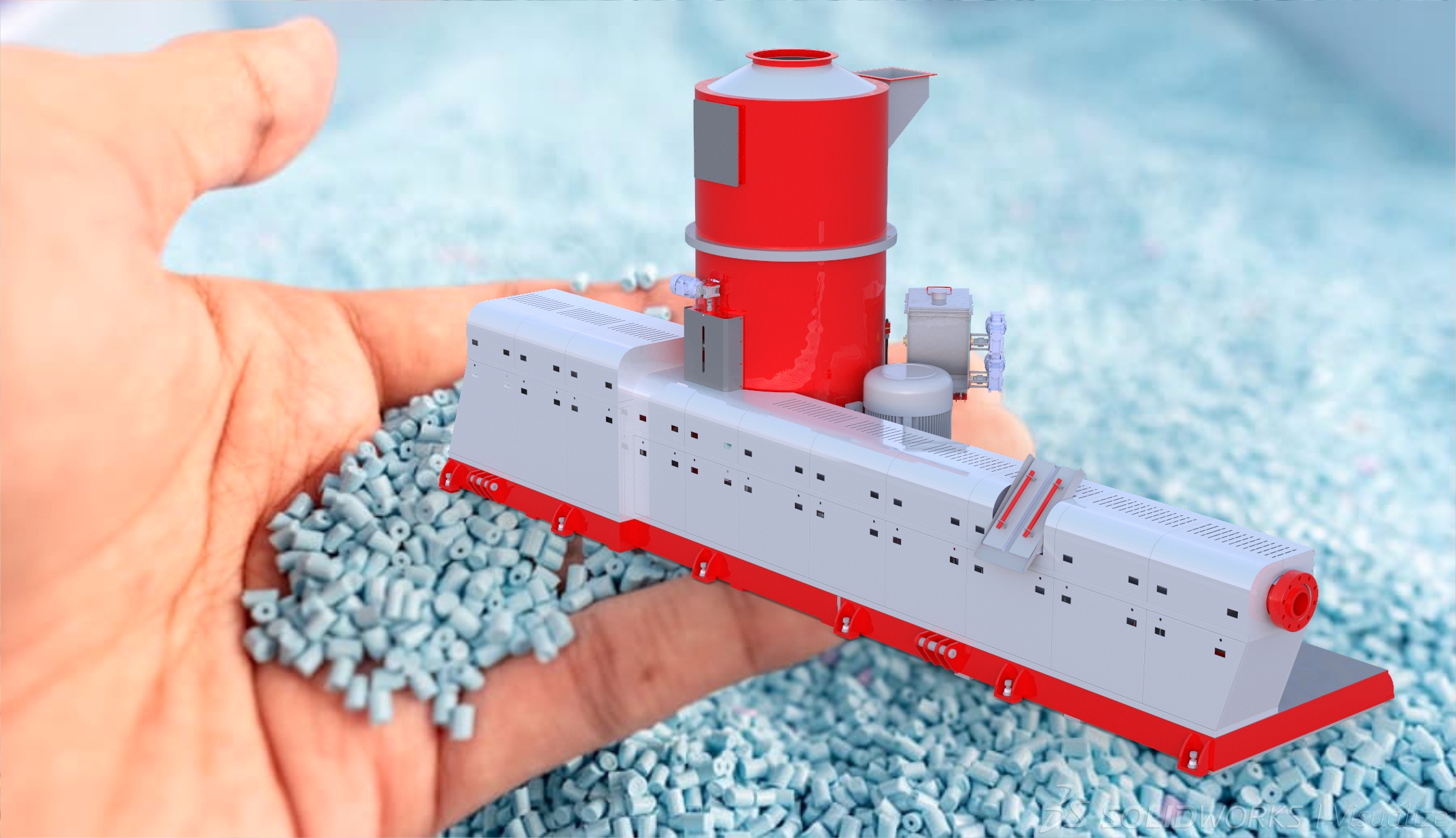 Granül Extruder Makinası ( Yandan Besleme)